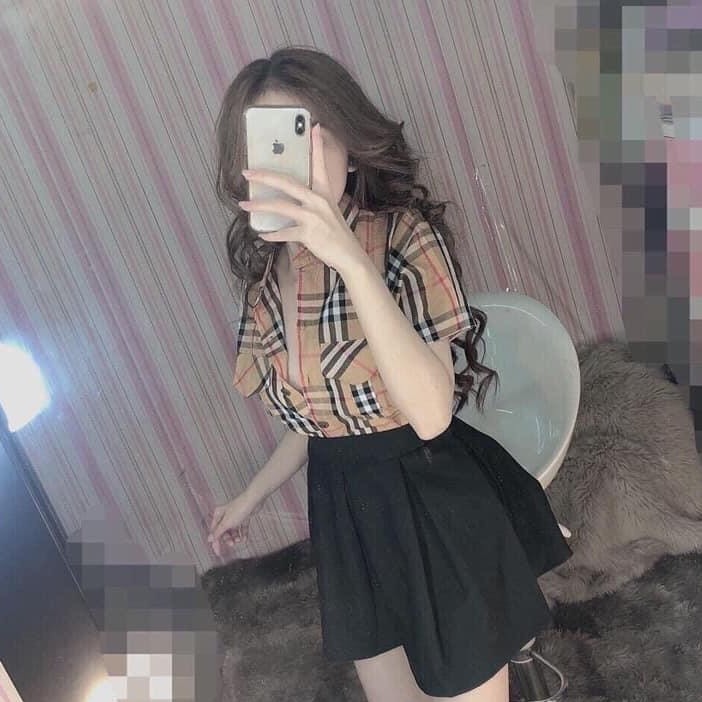 Áo sơ mi caro chất kate siu mịn - HA06