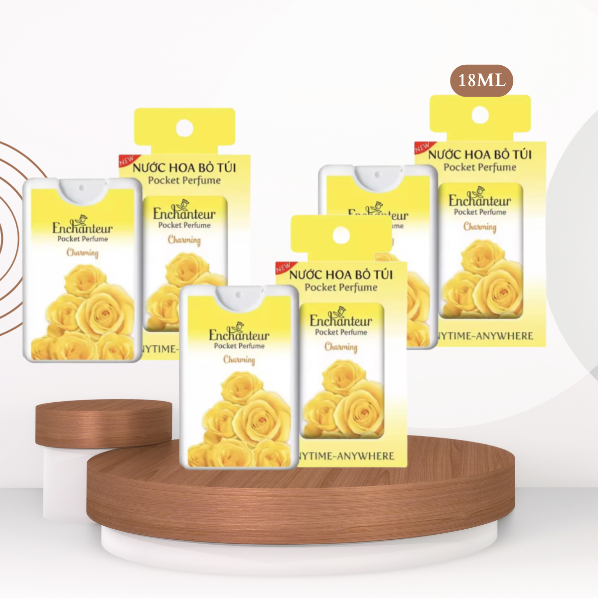 Combo 3 Nước hoa bỏ túi Enchanteur Charming 18ml/hộp