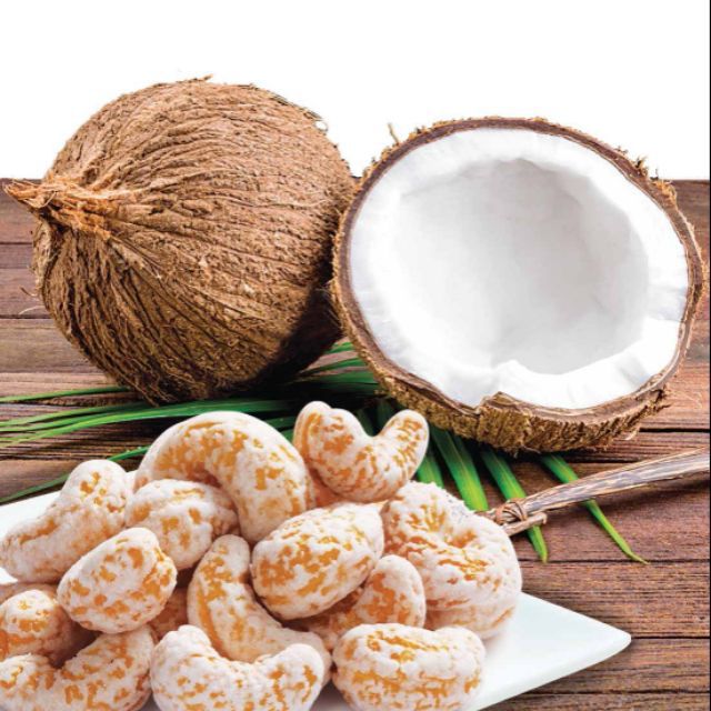 200g điều tẩm sữa dừa loại nguyên hạt