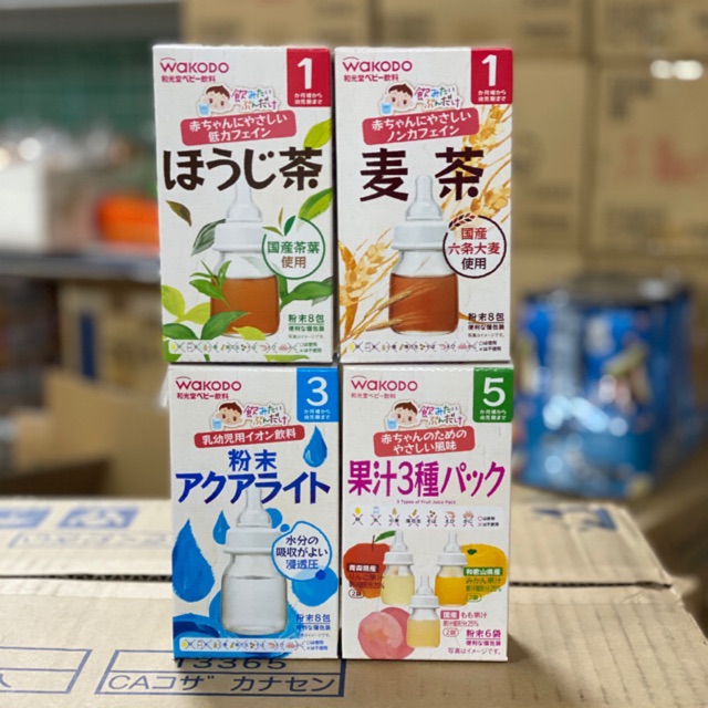 Trà Wakodo cho bé - trà xanh 8 gói 1m+