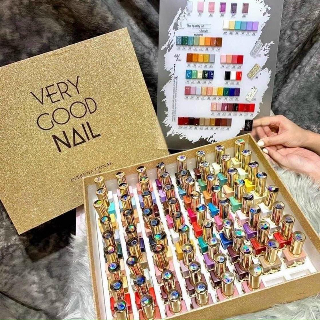 Set sơn verygood ysl 68 màu tặng base top và 2 bảng màu