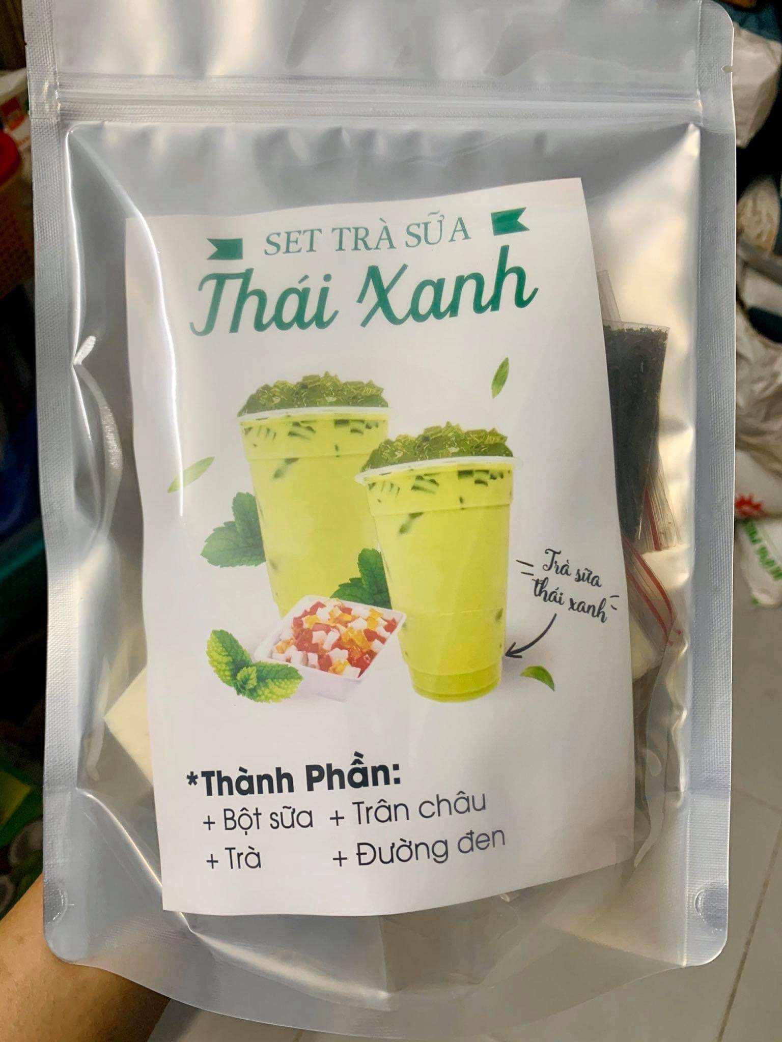 Nguyên Liệu Nấu Trà Sữa PHÚC LONG-THÁI XANH-THÁI ĐỎ-Ô LONG Full Topping Đủ Nấu 15-20 Ly