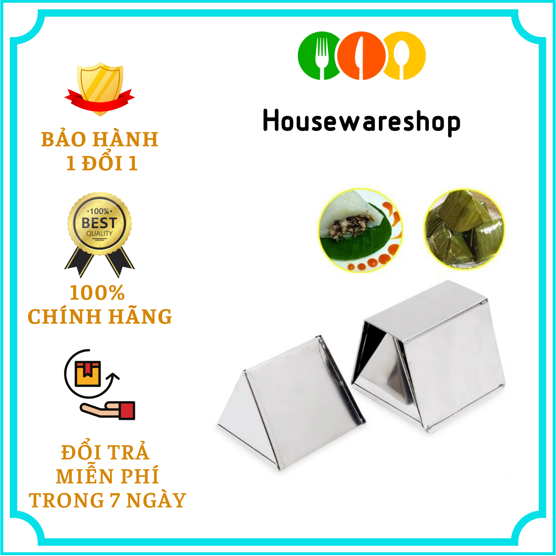 Khuôn làm bánh giò inox Dragon