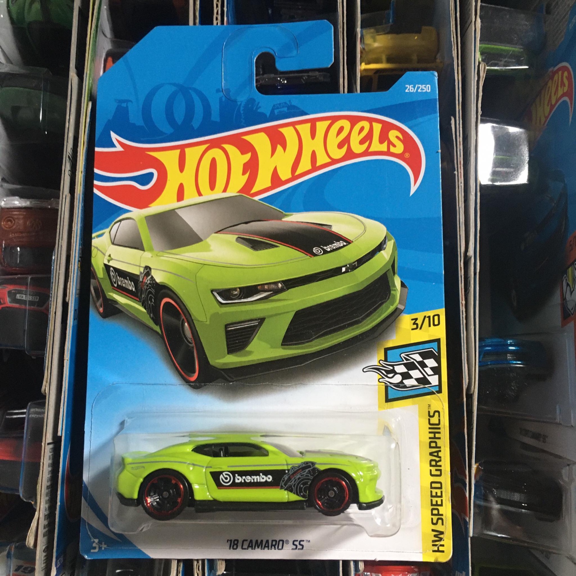 Xe mô hình hot wheels tỉ lệ 1:64 "18 copo camaro ss"