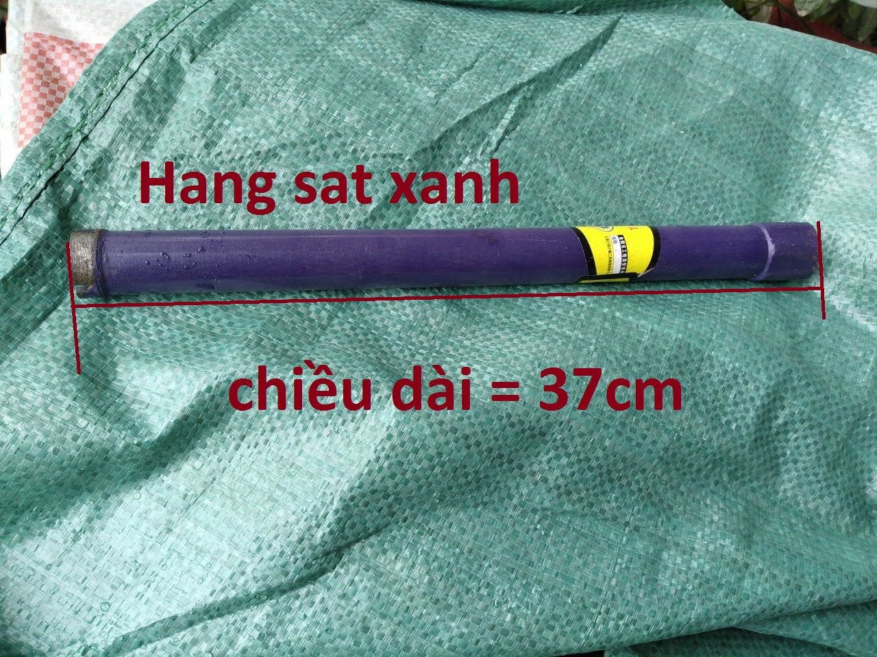 Mũi Khoan Rút Lõi Bê Tông phi 30 dài 370cm tặng kèm 1 đầu chuyển khoan