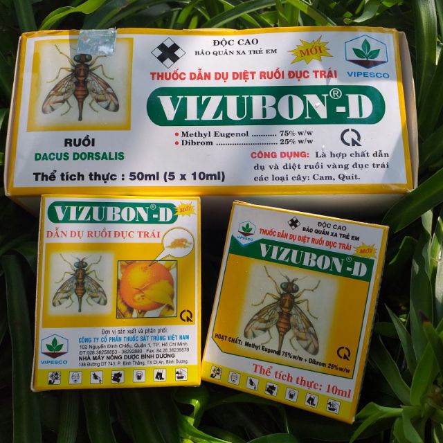 Dẫn dụ diệt ruồi vàng đục trái vizubon-d 10ml