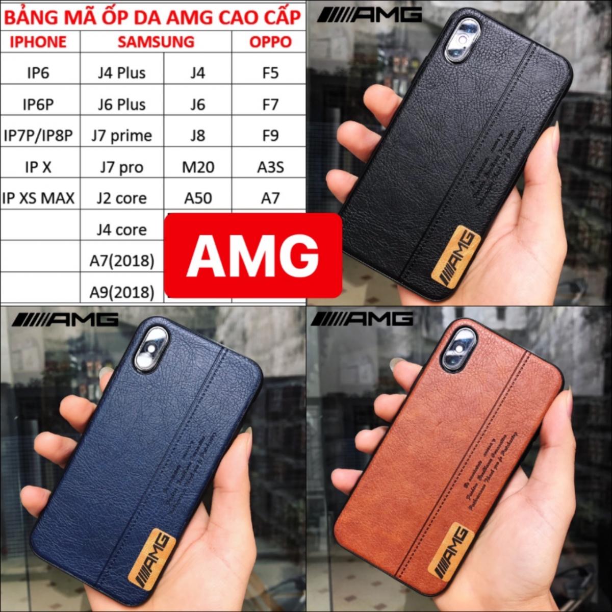 Ốp lưng da bò amg cho iphone 7plus/ 8 plus