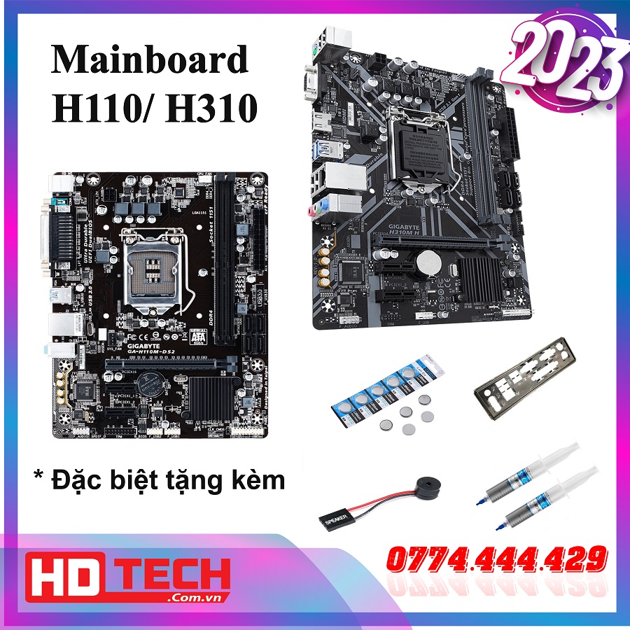 Main h310 h110 hàng chính hàng gen 8th 9th hàng văn phòng bảo hành 3 tháng