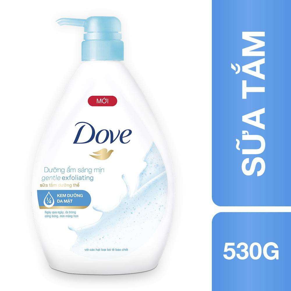 Sữa Tắm Dưỡng Thể Dove Gentle Exfoliating Dưỡng Ẩm Sáng Mịn 530g