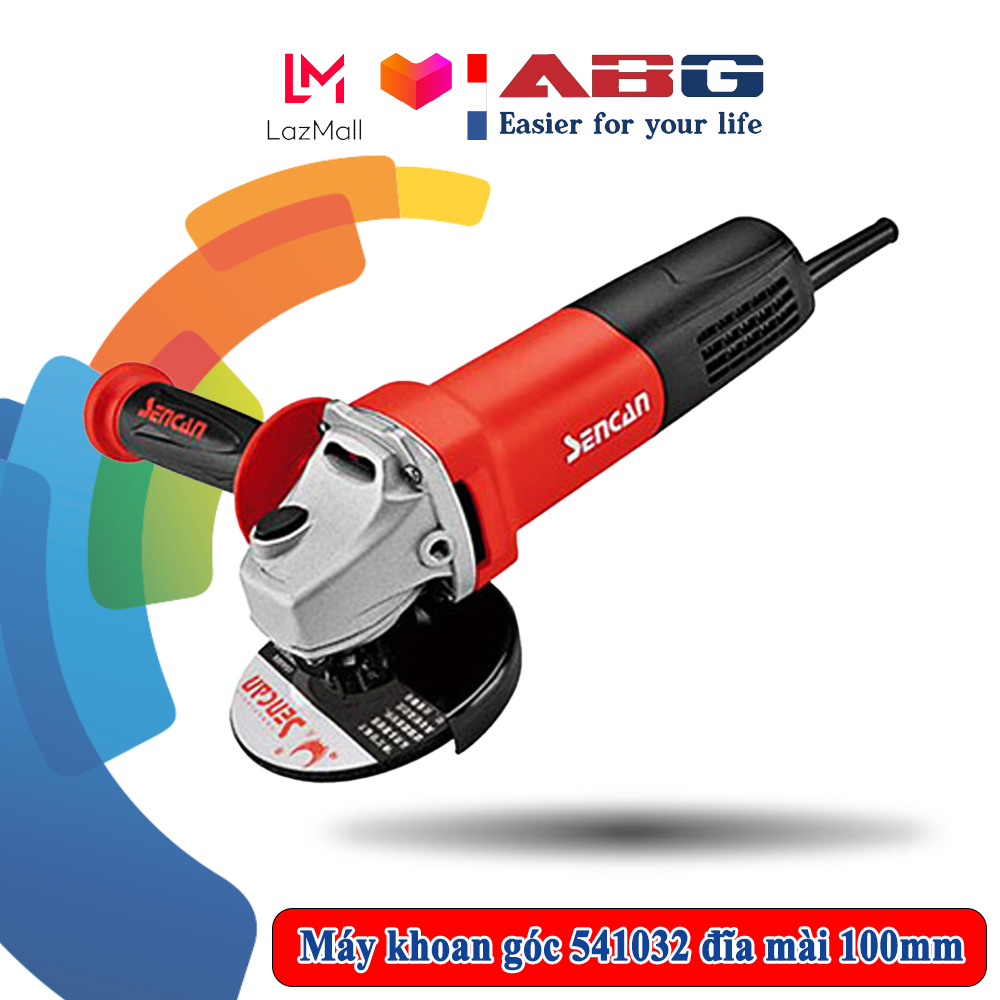 Máy mài góc sencan 541032 máy mài cầm tay công tắc đuôi công suất 720w đĩa mài 100mm thiết kế kiểu dáng nhỏ gọn với thân máy thuôn dài dễ cầm nắm chắc tay để chống trơn trượt – hàng chính hãng