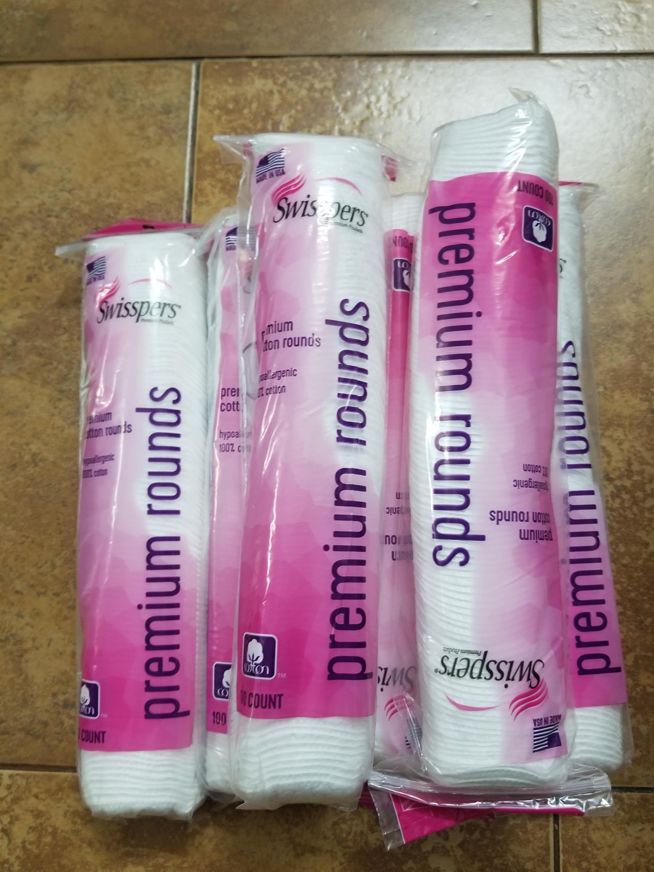 Bông tẩy trang swisspers premium 100 tấm