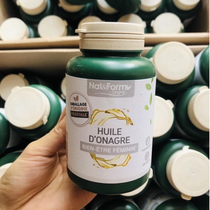 【bán nóng】 Hoa anh thảo hữu cơ Huile D’ Onagre Nat Form Pháp -200 viên