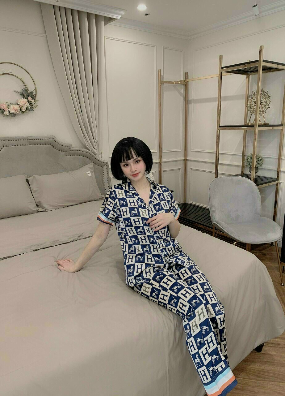 Set đồ bộ ngủ nữ satin hành quảng châu đep miên man cực hot