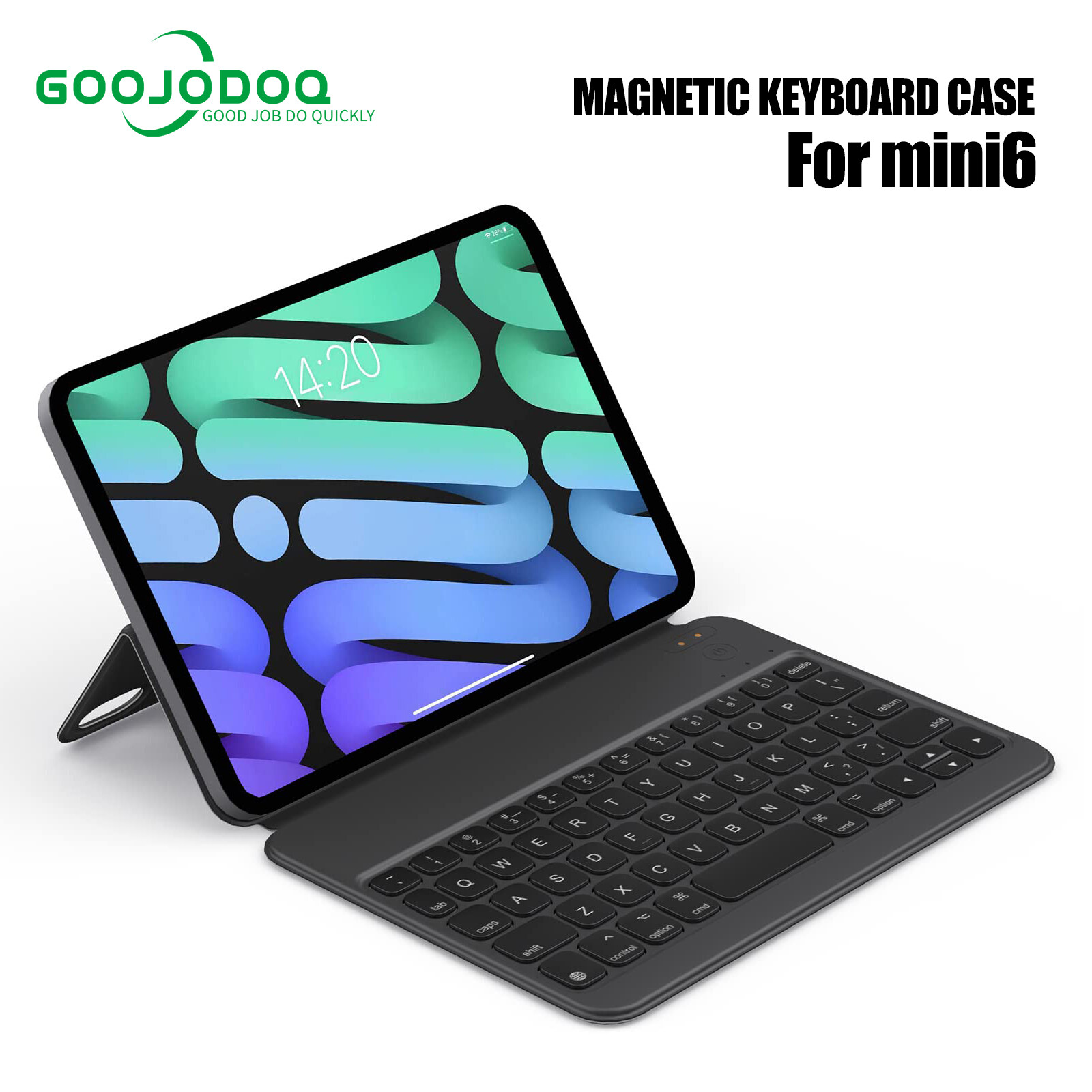 Bàn phím ma thuật bàn phím không dây siêu mỏng cho ipad mini 6 vỏ bảo vệ từ tính hiển thị nguồn cho ipad mini