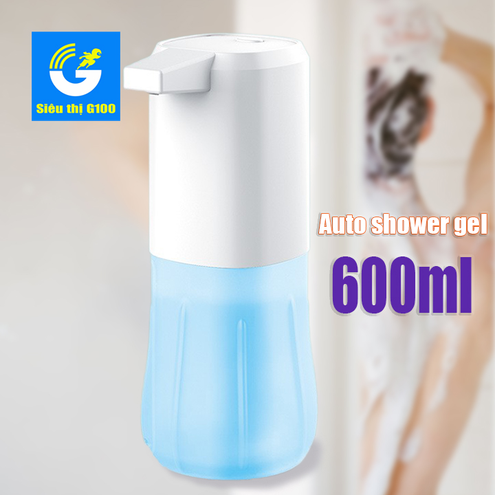 Bình xịt phun cảm ứng gel rửa tay,sữa tắm,dầu gội dung tích 600ml tự động