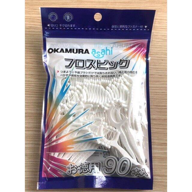 [HCM]OKAMURA- Tăm Chỉ Nha Khoa Chất Lượng Nhật Bản ( gói 90 cây)