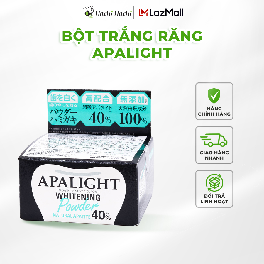 Bột trắng răng Apalight Nhật Bản Brain Cosmos 26g - Hachi Hachi Japan Shop