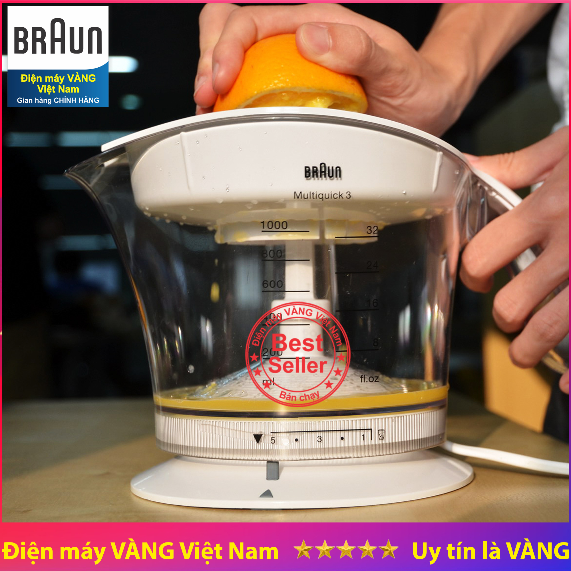 Máy vắt cam châu âu Braun MPZ9