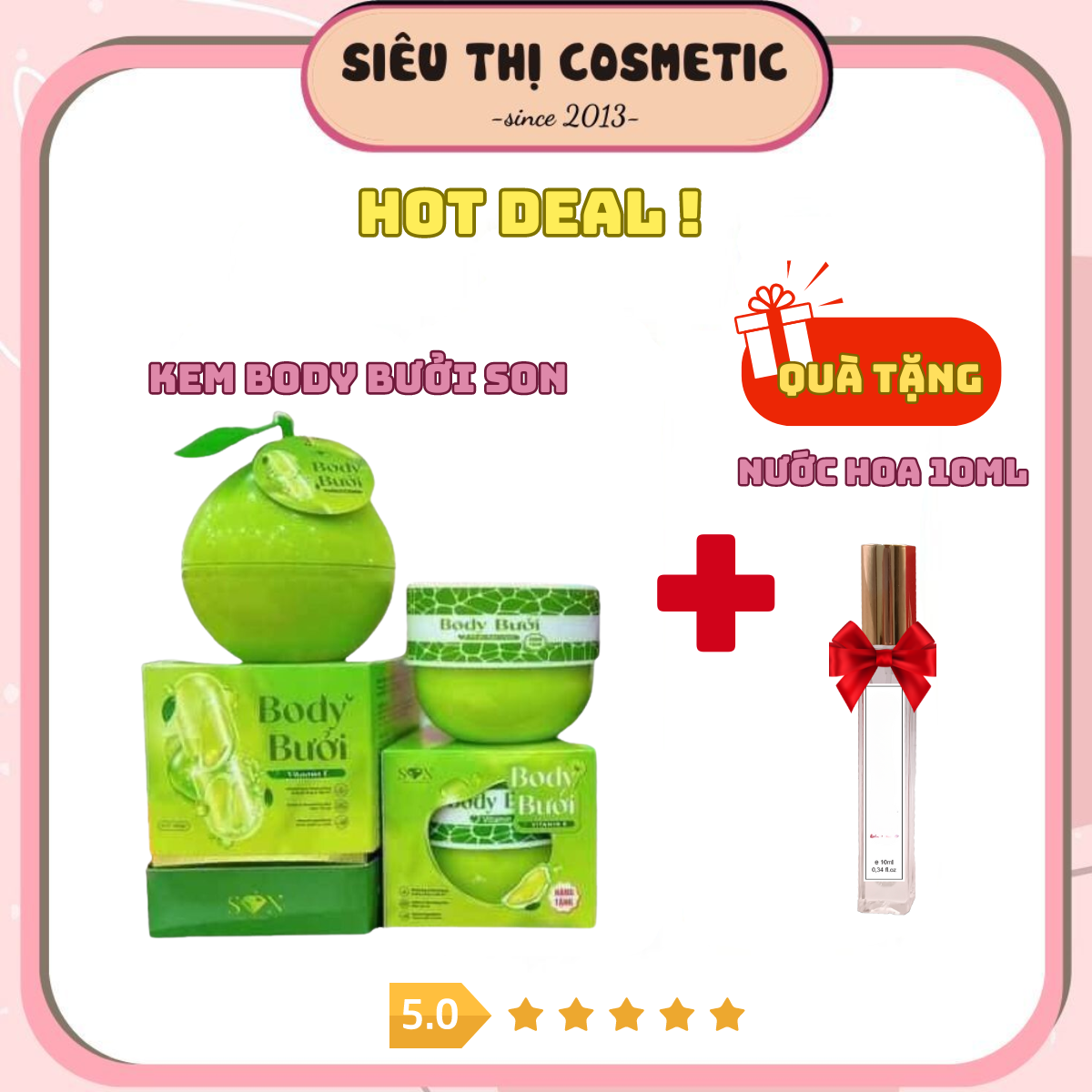 Kem body bưởi cốt ủ son- tặng 1 body + tặng nước hoa