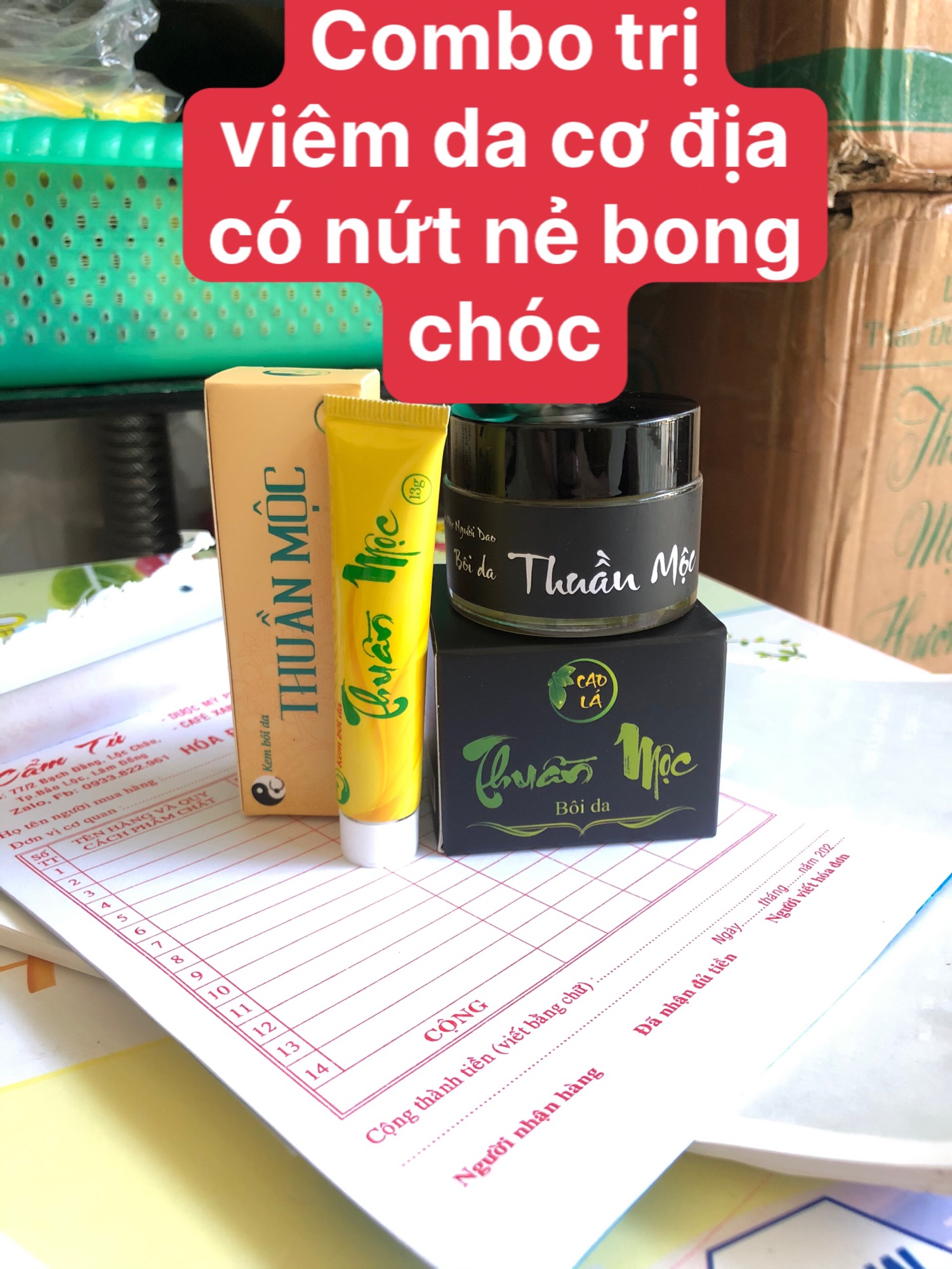 Combo thuần mộc và cao lá thuần mộc