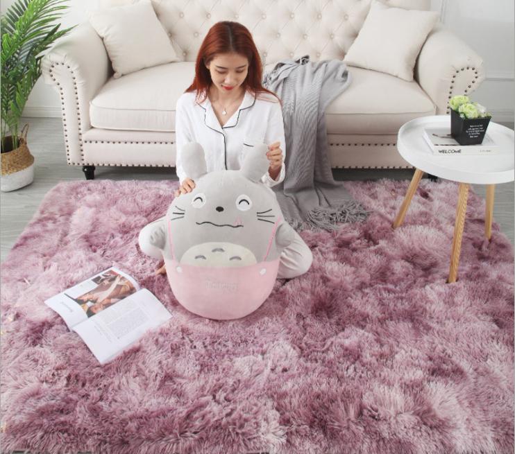 Thảm lông tròn trải sàn cao cấp nhiều mẫu mới kích thước 1m
