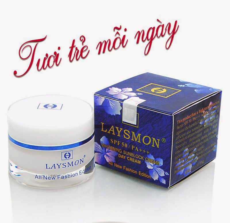 Kem laysmon dưỡng trắng da ban ngày spf50