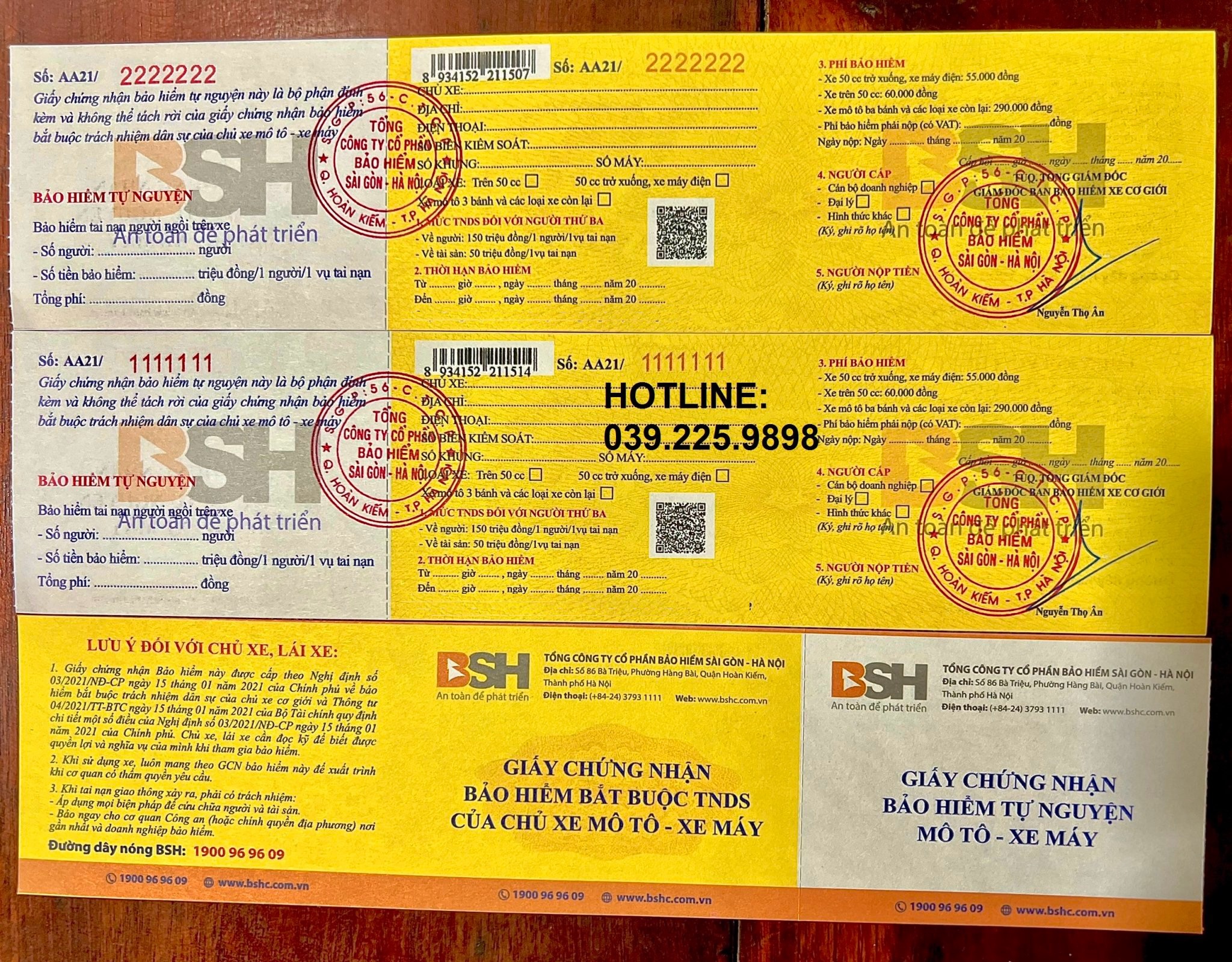 Bảo hiểm TNDS bắt buộc xe máy