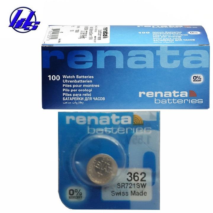 Pin đồng hồ SR721SW 362 Renata Silver Oxide 1.55V - Vỉ 1 viên