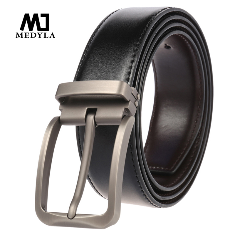 Thắt lưng bằng da nam medyla thắt lưng nam màu đen thắt lưng nâu