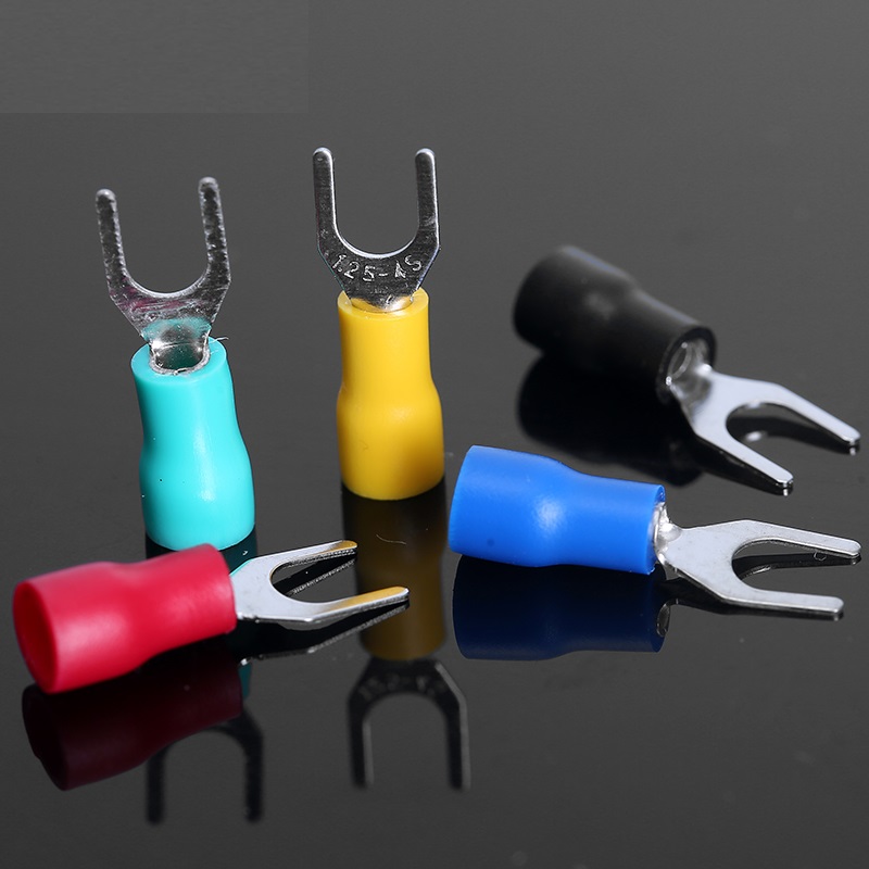 Đầu cos chỉa phủ nhựa SV1.25-3 / SV2-3 / SV2-4 - Bịch 100 cái