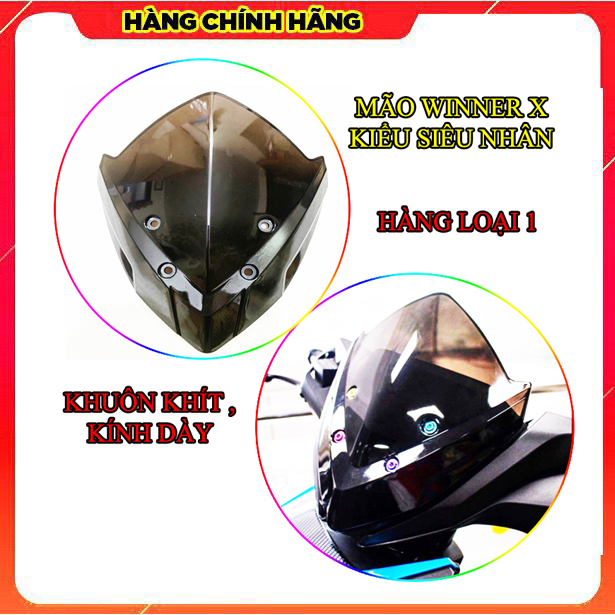 Kính chắn gió cho xe winner x kiểu 3