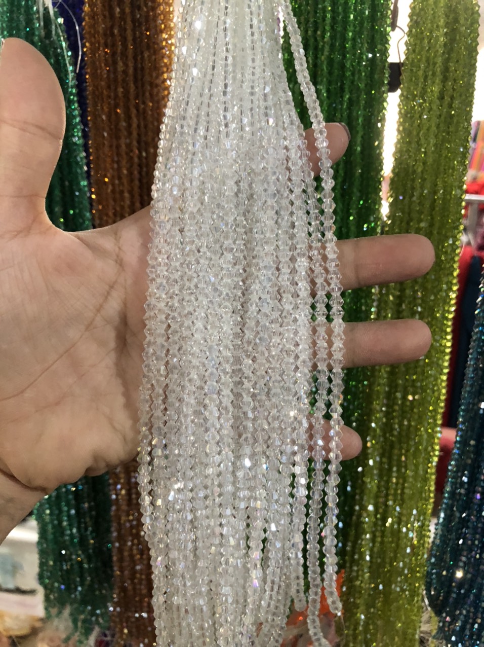 10 dây pha lê đá cao cấp loại 3mm