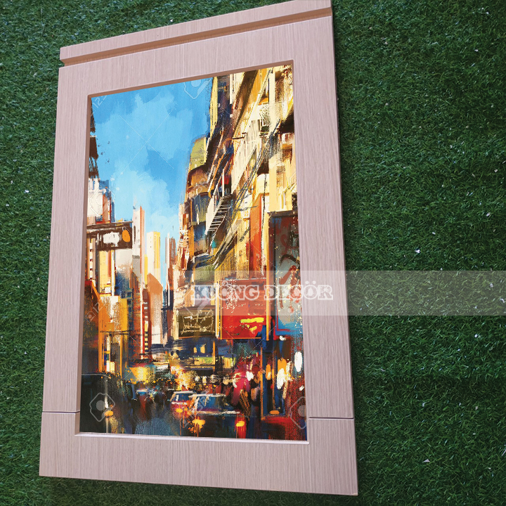 Bộ bàn ăn gấp treo tường tranh tường cao cấp 60x90 cao 75cm