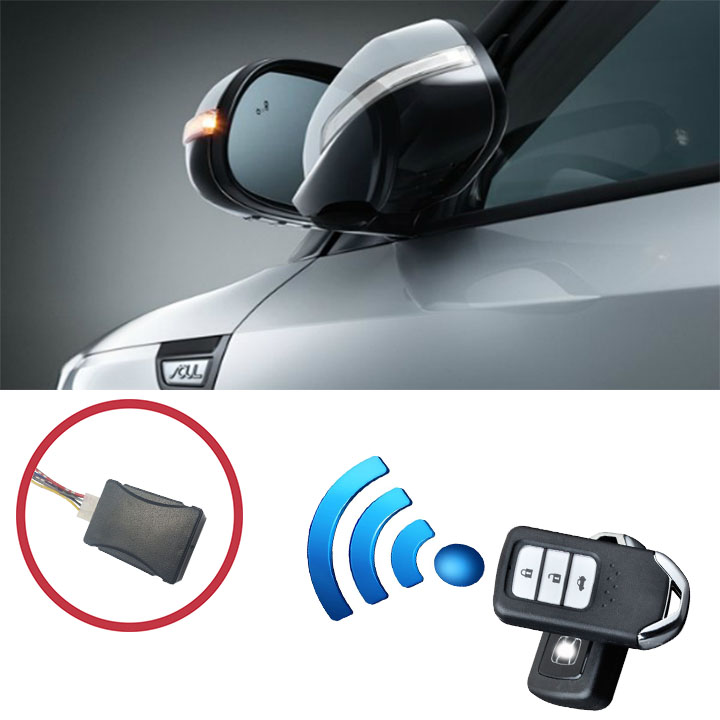 Bộ Modul gập gương chiếu hậu điện tự động dành cho xe ô tô, dùng cho các hãng xe GG-01 (không dùng với Chevrolet)