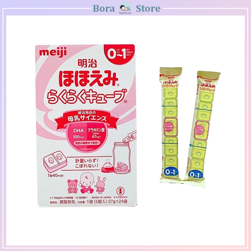Sữa Meiji thanh nội địa Nhật dành cho bé từ 0 - 12 tháng (27g) (Date 11/2024)