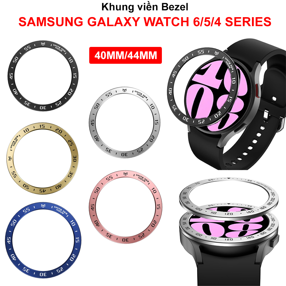 Khung viền bằng thép Bezel Ring Samsung Galaxy Watch 6,Galaxy Watch 5,Watch 4
