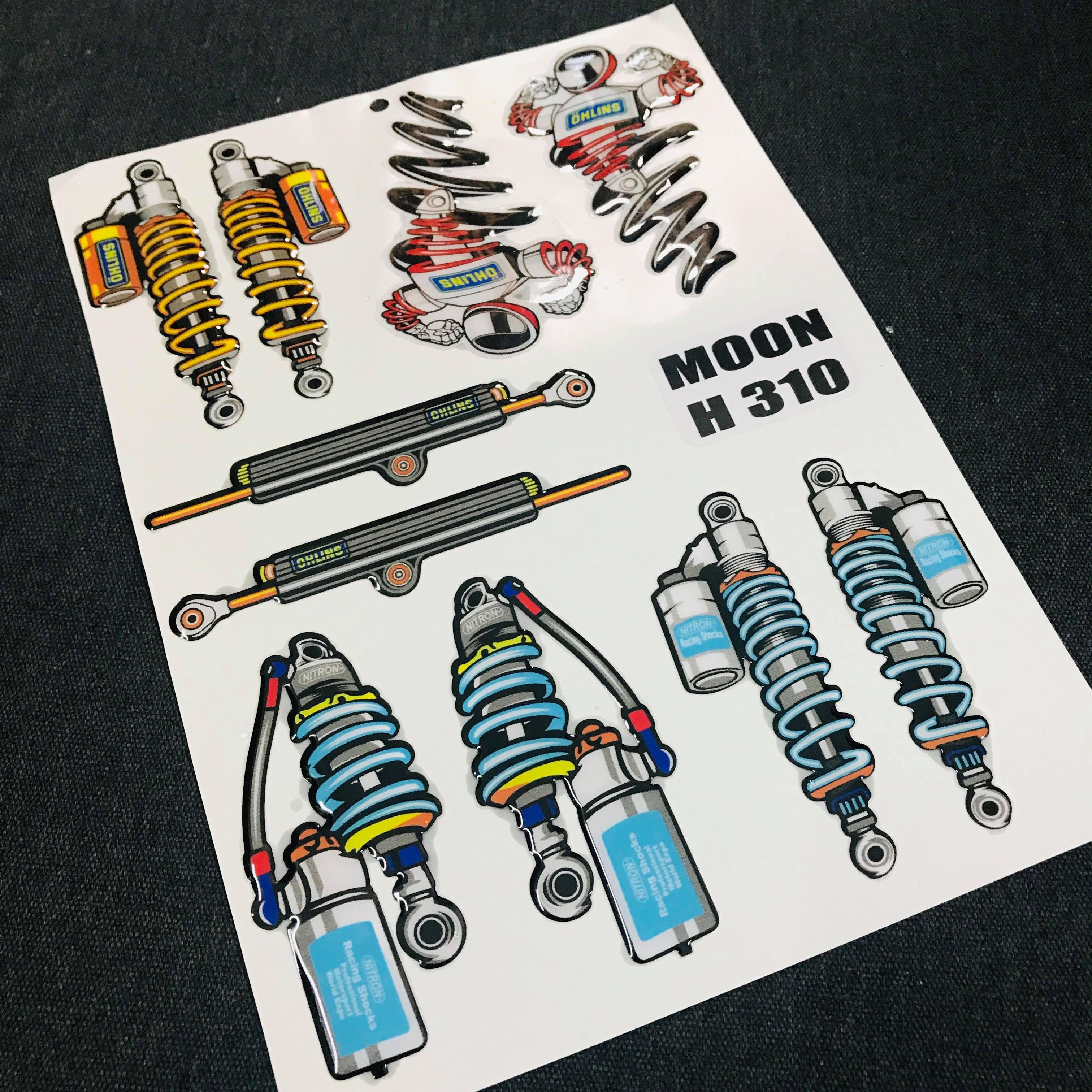 TEM TẤM DÁN XE MÁY ĐỔ KEO SIÊU NÉT (TEM HÌNH PHUỘC)