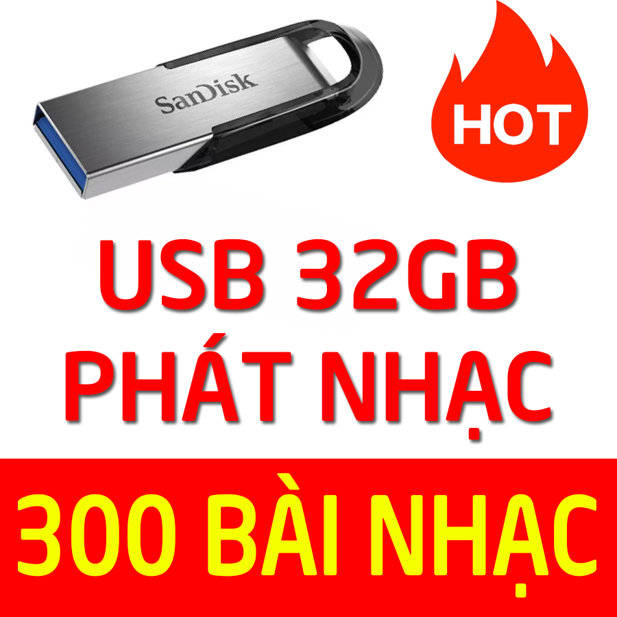 USB Phát nhạc cho oto, đã chép sẵn 32GB nhạc trữ tình, bolero, nhạc vàng, nhạc hải ngoại chất lượng 