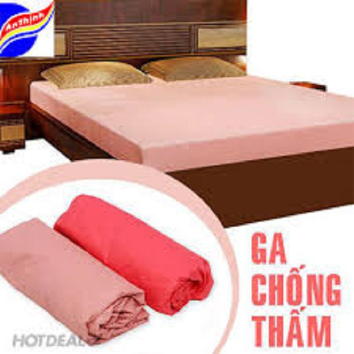 [HCM]Tấm Ga / Drap Gường Chống Thấm Bảo Vệ Nệm : Đủ Size , Màu Trơn - Shop Giao Ngẫu Nhiên
