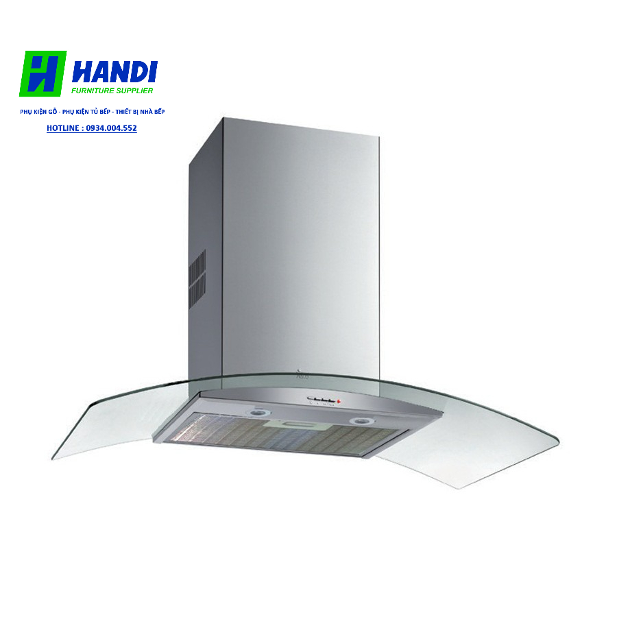 Máy hút mùi Teka NC 780 - Kính cong 70cm, thép không gỉ, động cơ turbin đôi