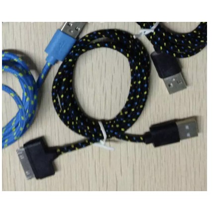Cáp sạc bọc dù dành cho iphone 3 4 4s và ipad 1 2 bọc dù- dài 1m