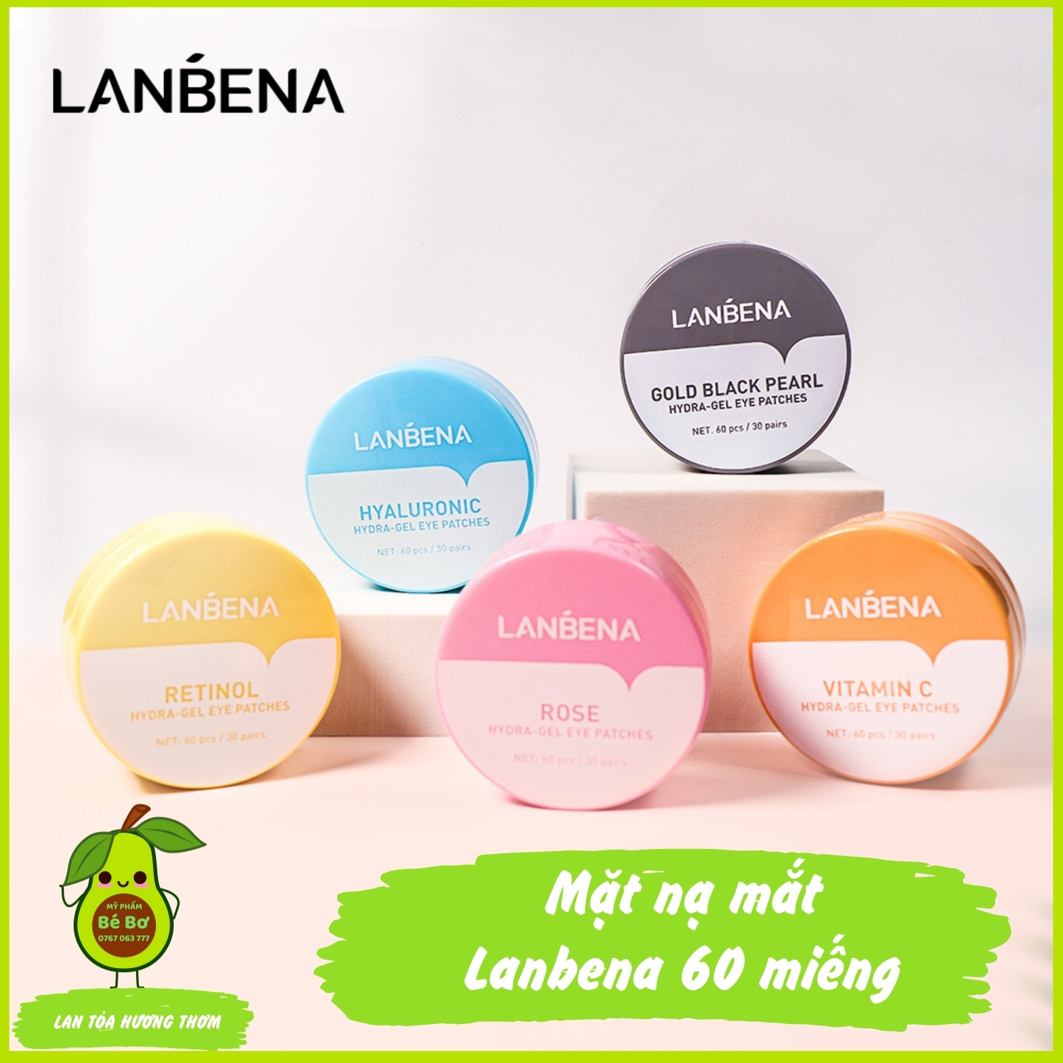 Mặt nạ mắt LANBENA 60 miếng
