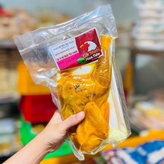 Gà ta ủ muối hoa tiêu vỉ nữa con 500gr (hoả tốc giao hcm)