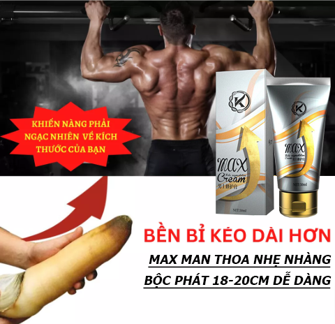 Kem MAXMEN Tăng Kích Thước 18CM Không Bé Lại Khi Nghỉ Dùng