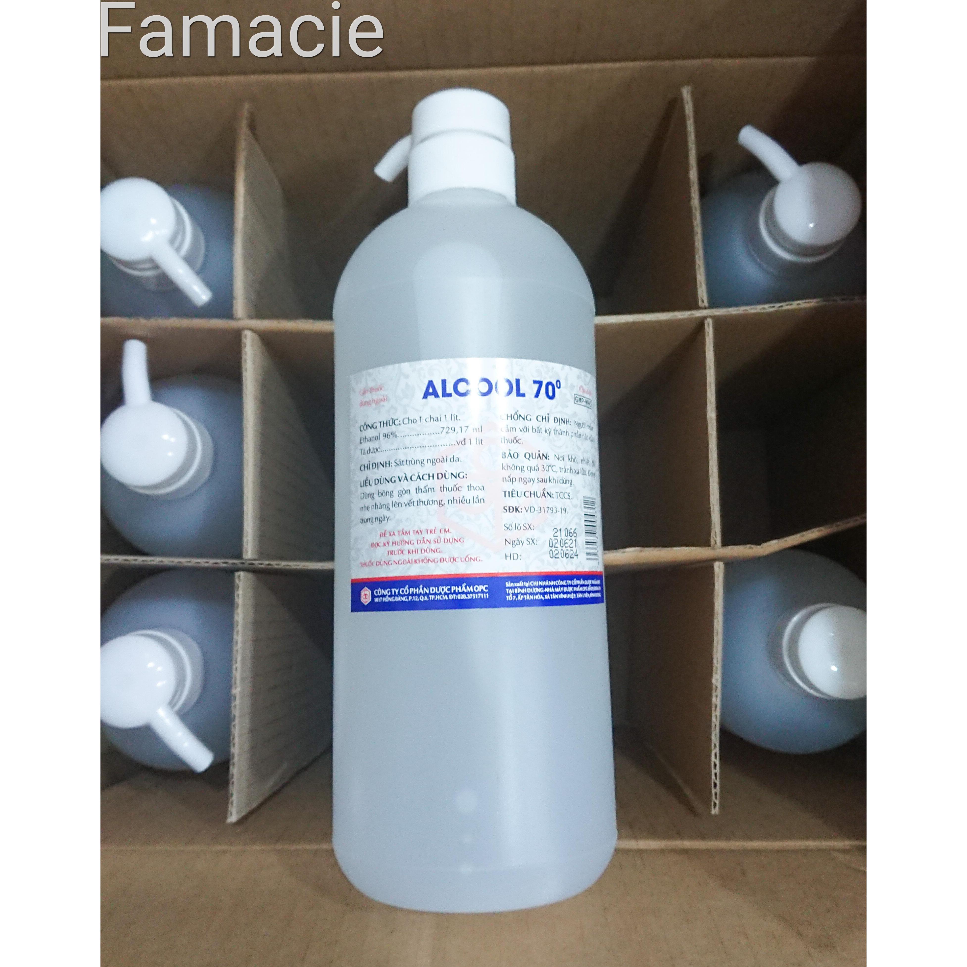 Dung dịch cồn alcool 70 sát khuẩn - có pump