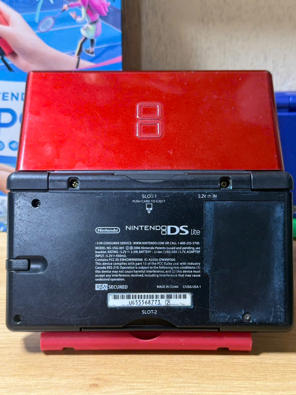Máy chơi game Nintendo DS Lite redblack