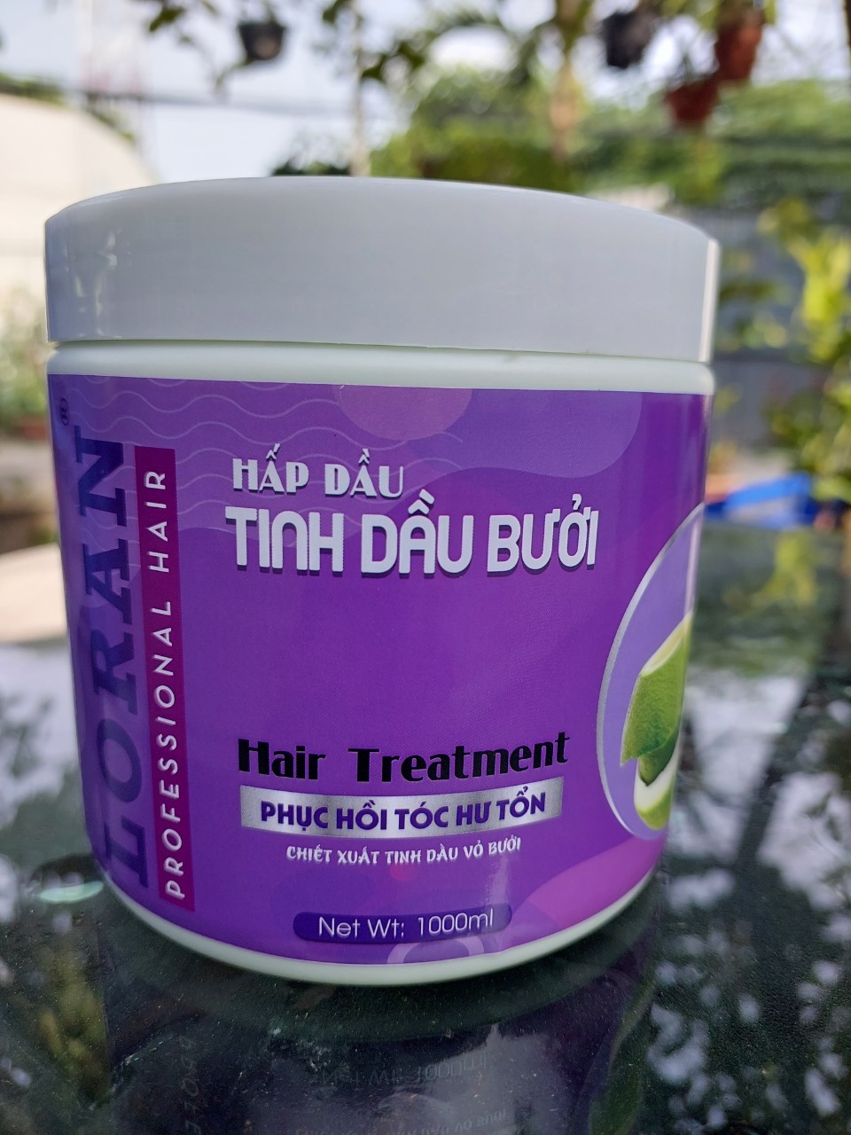 Kem ủ xả tóc tinh dầu bưởi loran 1000ml , hấp dầu tóc ,dưỡng tóc hư hỏng. tóc mềm mượt óng ả hương thơm dịu lâu.