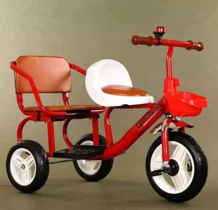 Xe đạp xích lô 2 ghế cho bé cực đẹp