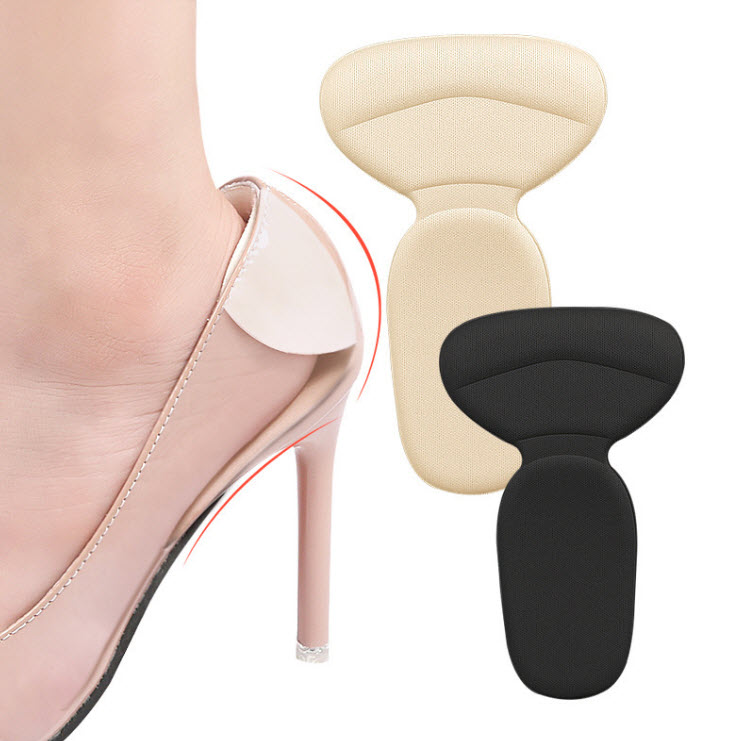 Một cặp 2 miếng lót gót giày chữ T cao cấp 4D chống rộng, chống trầy gót êm chân _ Hàng có sẵn