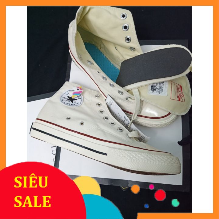 GIÀY CV CLASSIC 1970S TRẮNG CỔ CAO LÓT XANH 3 LỚP